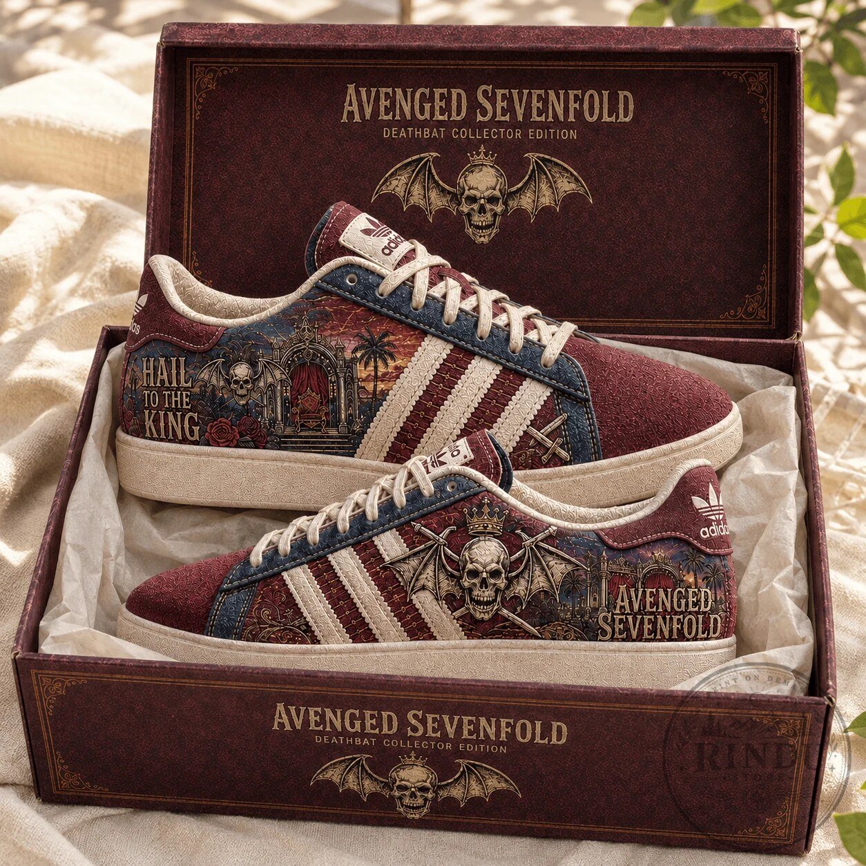 Avenged Sevenfold Hail to the King Deathbat Collector Edition Shoes 8 Avenged Sevenfold Hail to the King Deathbat Collector Edition Shoes