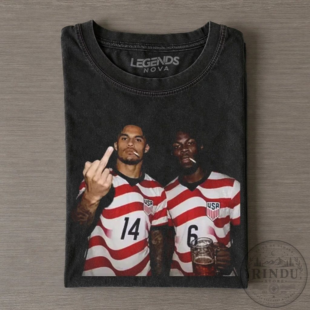 Ricardo Pepi and Yunus Musah United States Soccer Team T-Shirt Ricardo Pepi and Yunus Musah United States Soccer Team T-Shirt