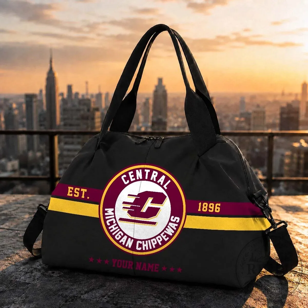 Central Michigan Chippewas Established 1896 Personalized Duffel Bag