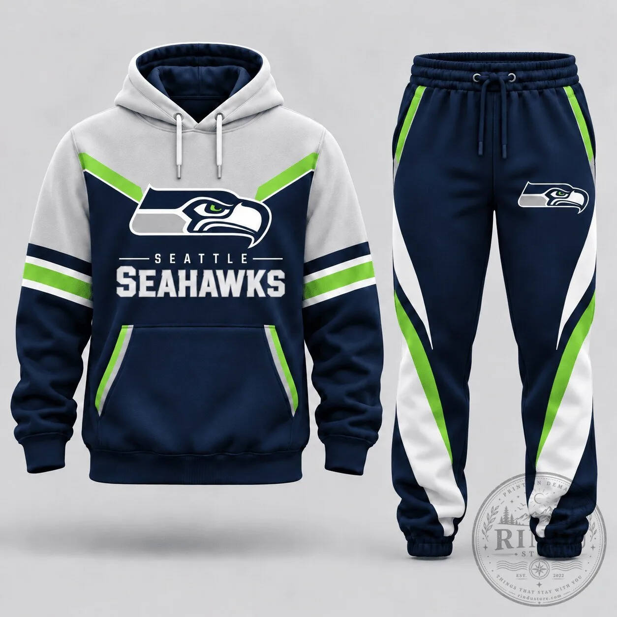 Seattle Seahawks Football Team Hoodie and Jogger Pants Set 5 Seattle Seahawks Football Team Hoodie and Jogger Pants Set