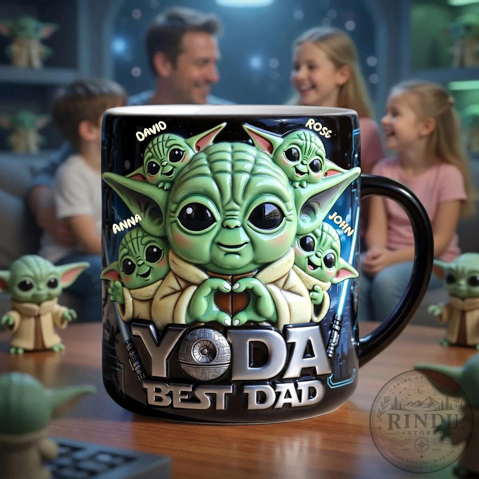 Star Wars Grogu Best Dad Personalized Coffee Mug