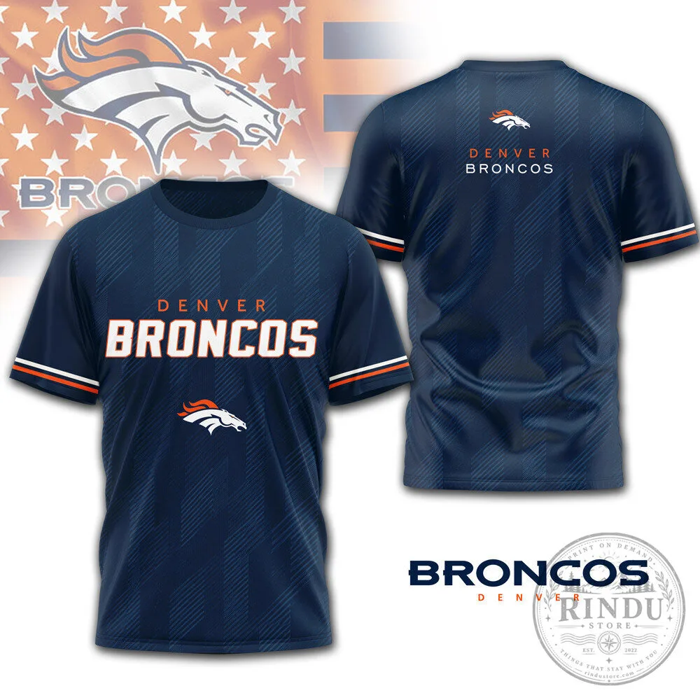 Denver Broncos National Football League Team Spirit Fan Jersey Shirt