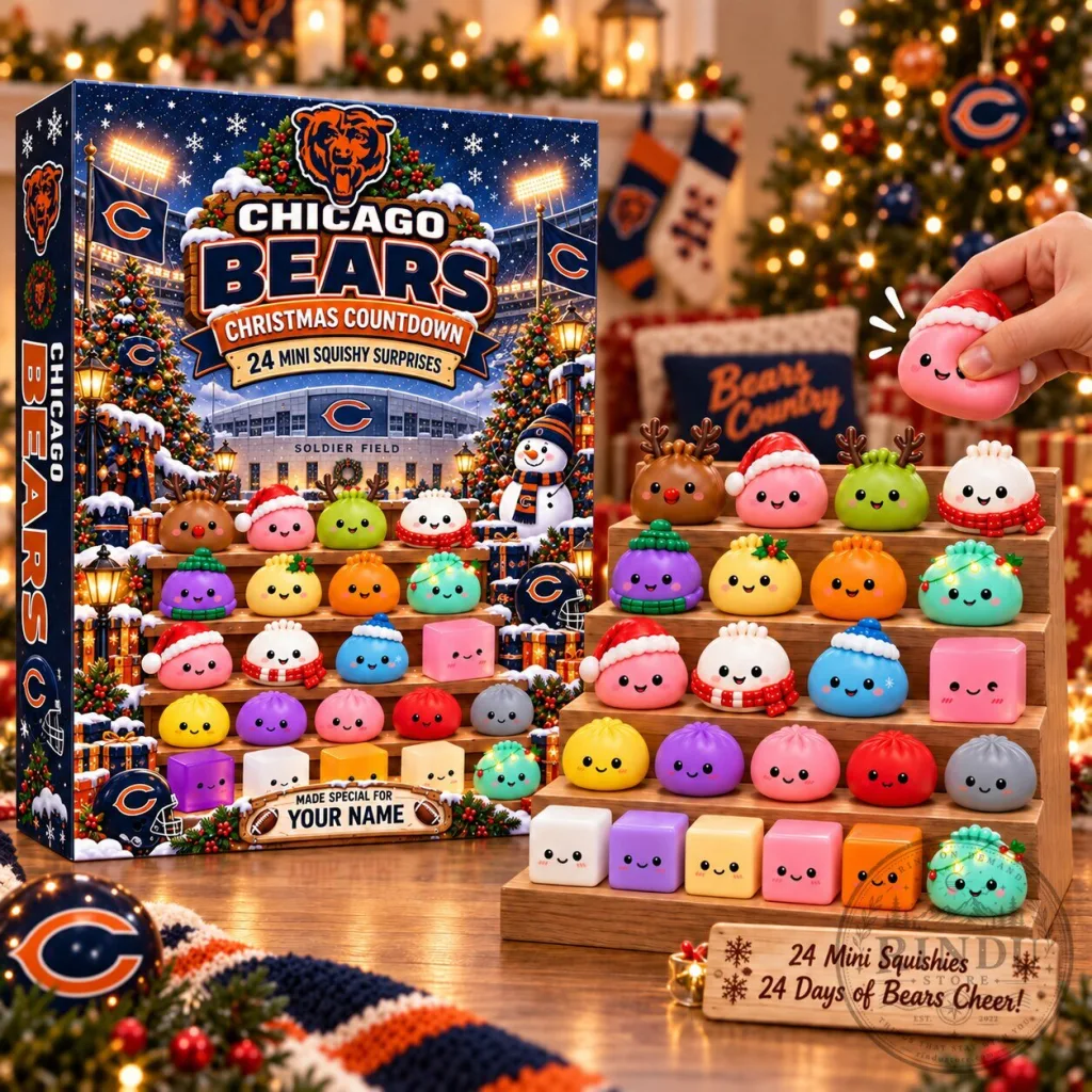 Chicago Bears Christmas Countdown 24 Mini Squishy Surprises Advent Calendar Chicago Bears Christmas Countdown 24 Mini Squishy Surprises Advent Calendar