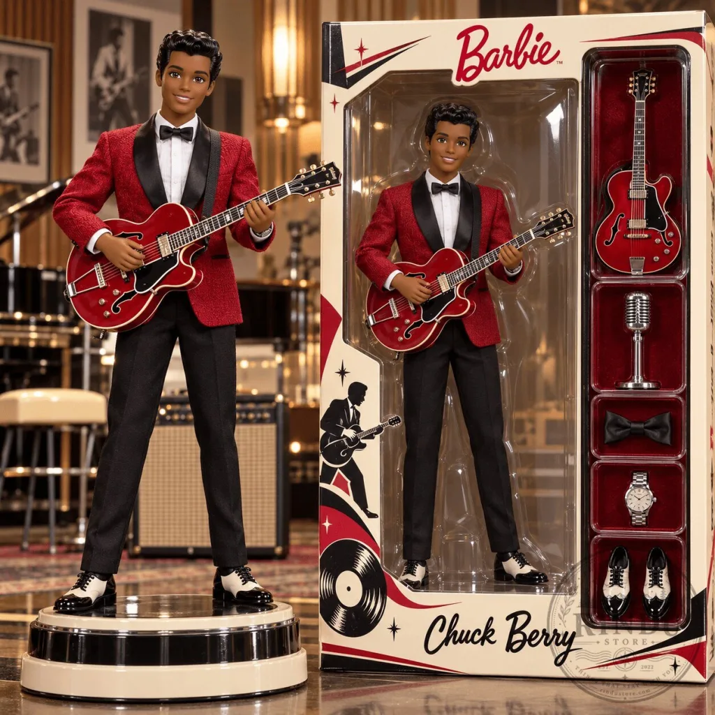 Barbie Signature Music Series Chuck Berry Collectible Doll with Guitar Barbie Signature Music Series Chuck Berry Collectible Doll with Guitar