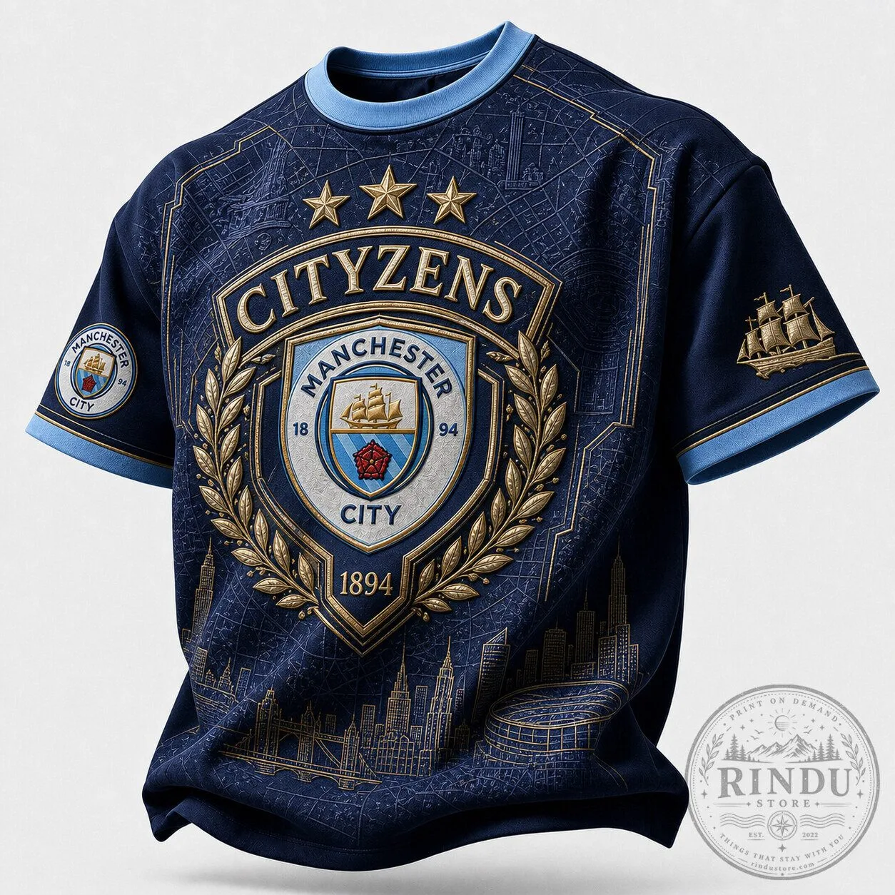 Manchester City Football Club Cityzens Fan T-Shirt