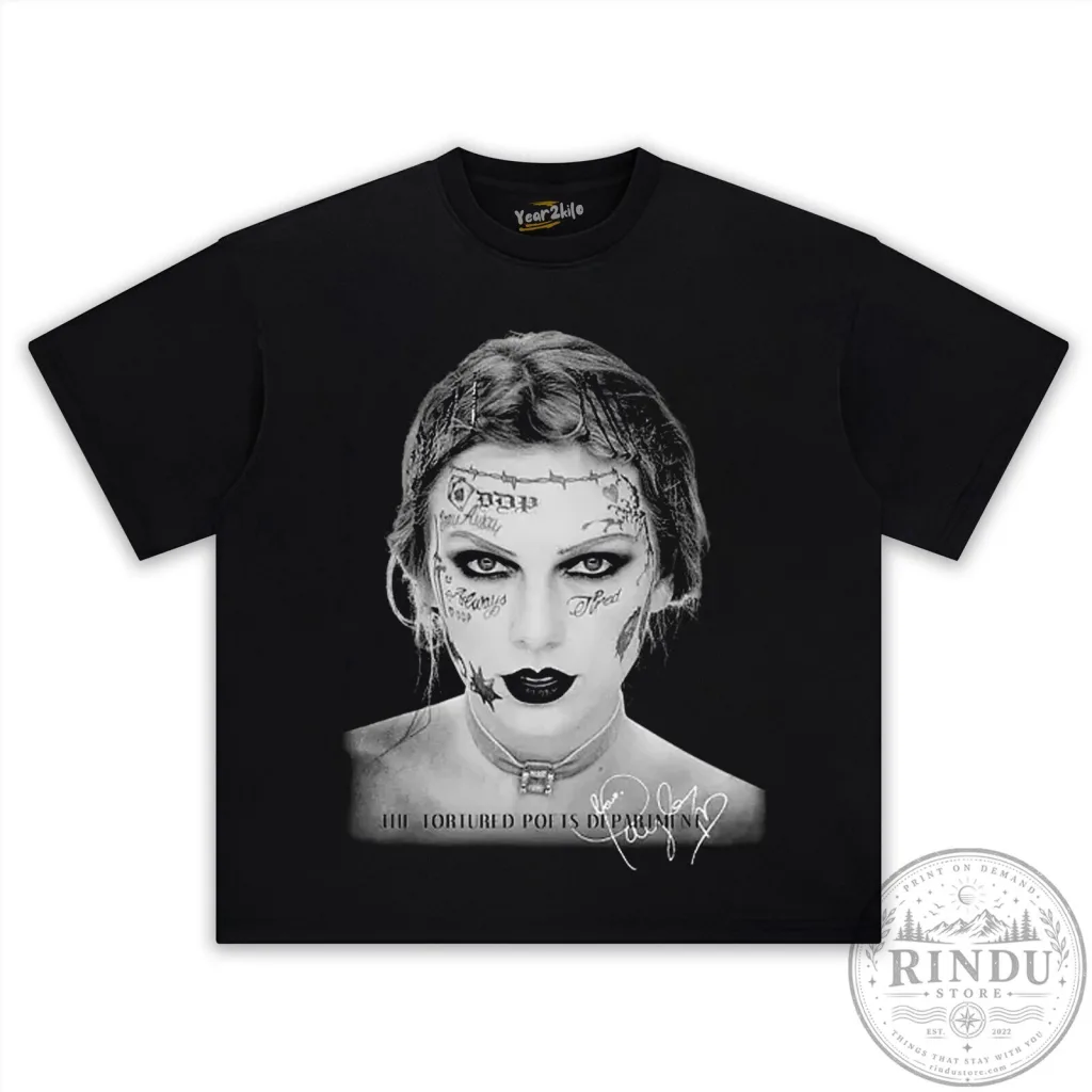 The Tortured Poets Department Album Cover T-Shirt featuring Taylor Swift The Tortured Poets Department Album Cover T-Shirt featuring Taylor Swift