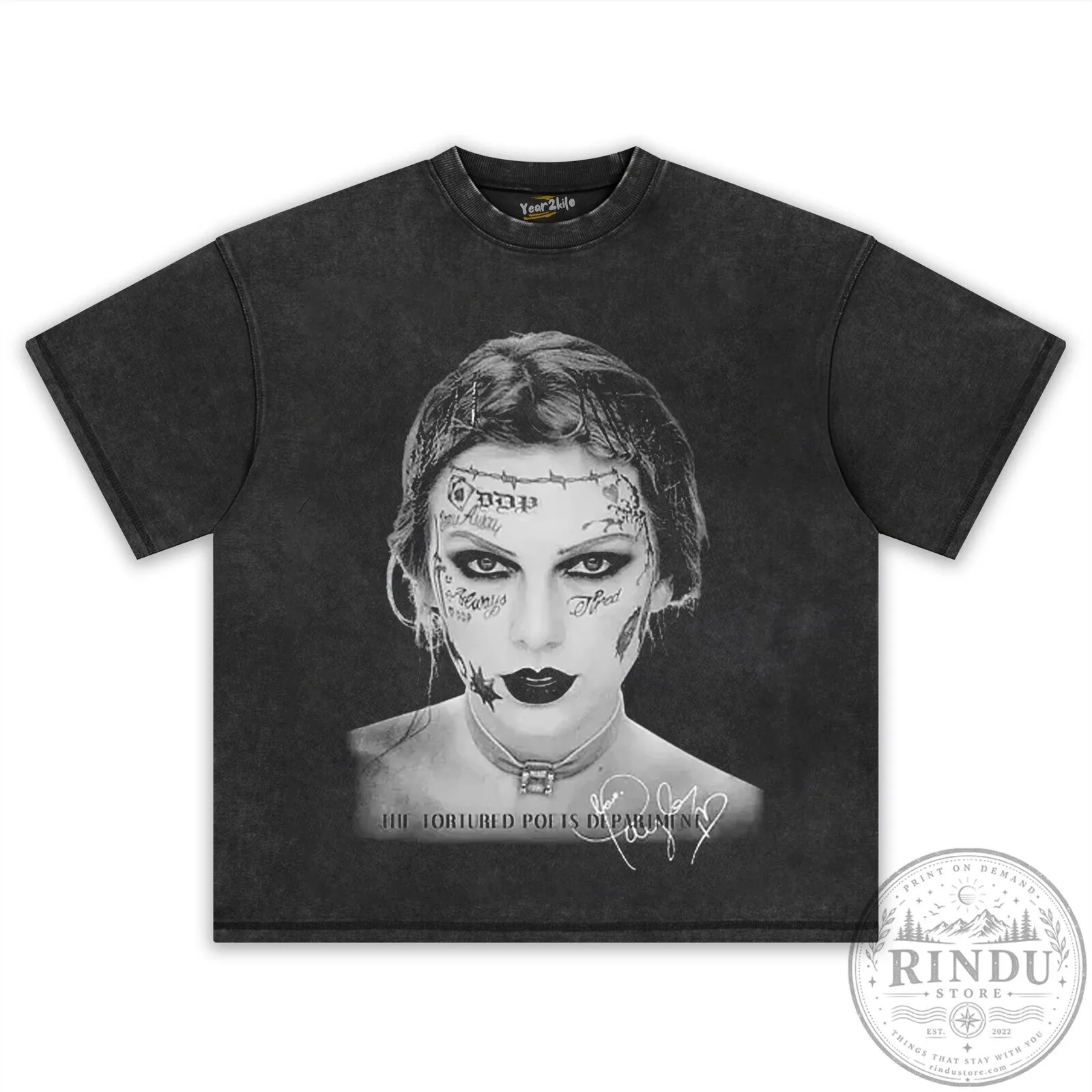 The Tortured Poets Department Album Cover T-Shirt featuring Taylor Swift 15 The Tortured Poets Department Album Cover T-Shirt featuring Taylor Swift