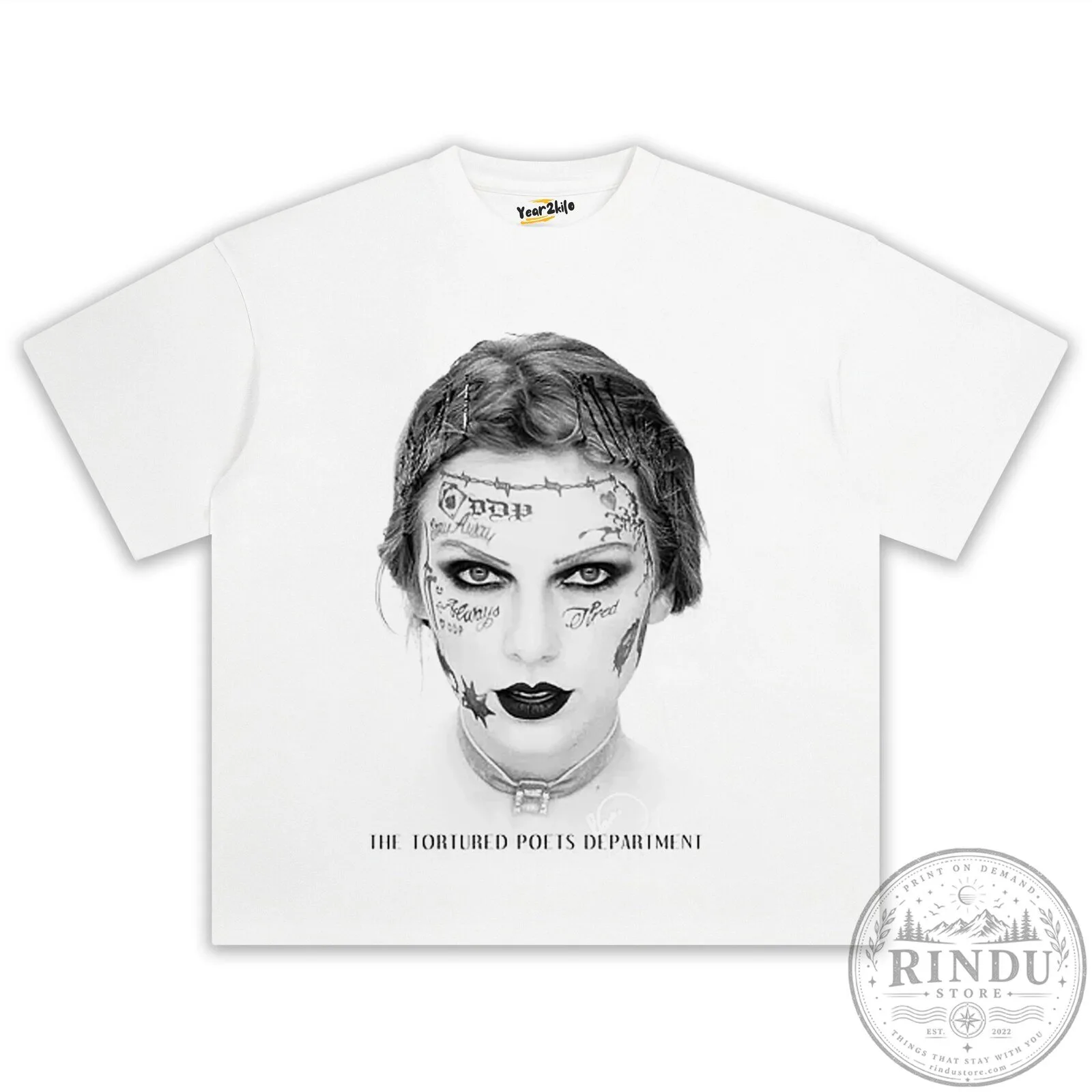 The Tortured Poets Department Album Cover T-Shirt featuring Taylor Swift 16 The Tortured Poets Department Album Cover T-Shirt featuring Taylor Swift