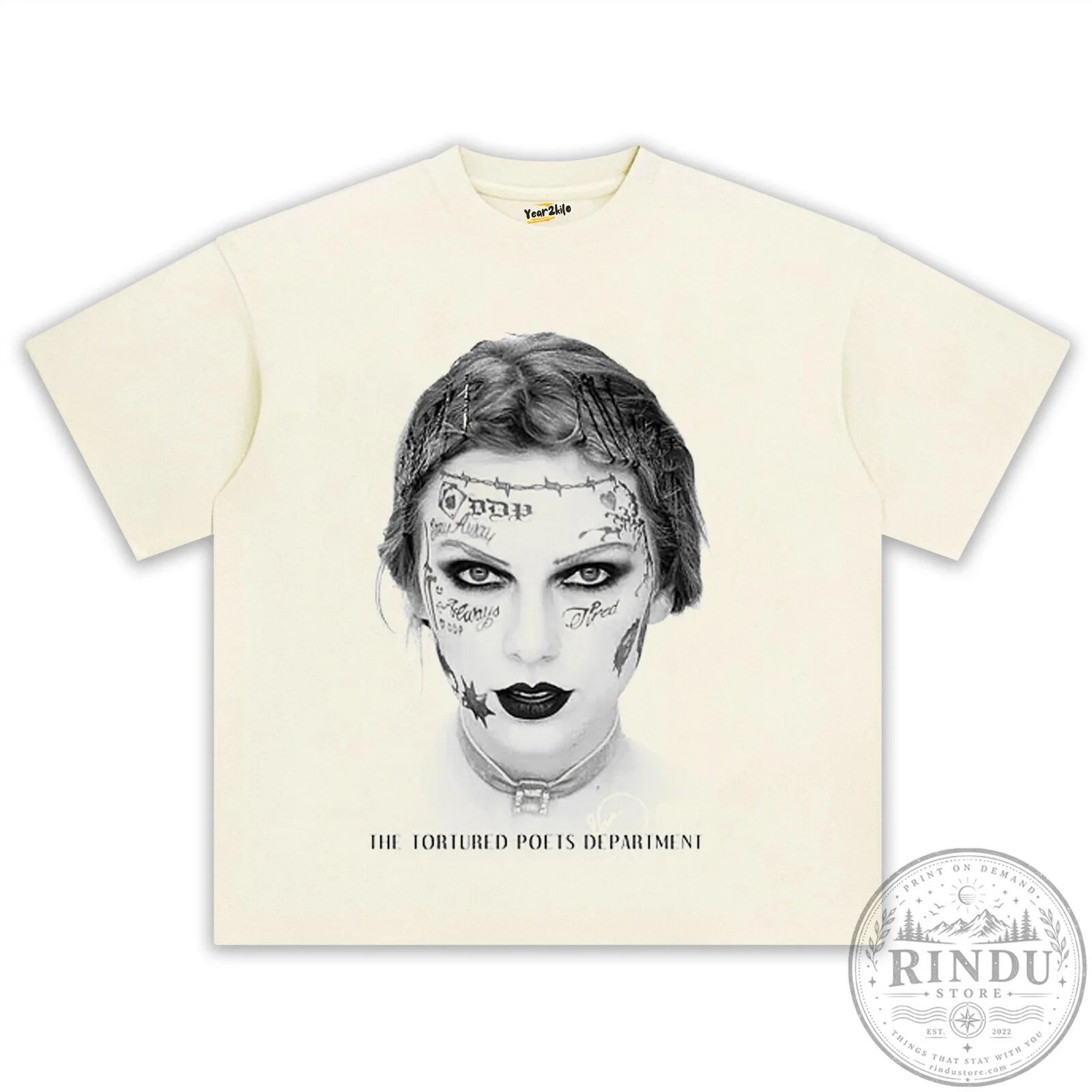 The Tortured Poets Department Album Cover T-Shirt featuring Taylor Swift 17 The Tortured Poets Department Album Cover T-Shirt featuring Taylor Swift