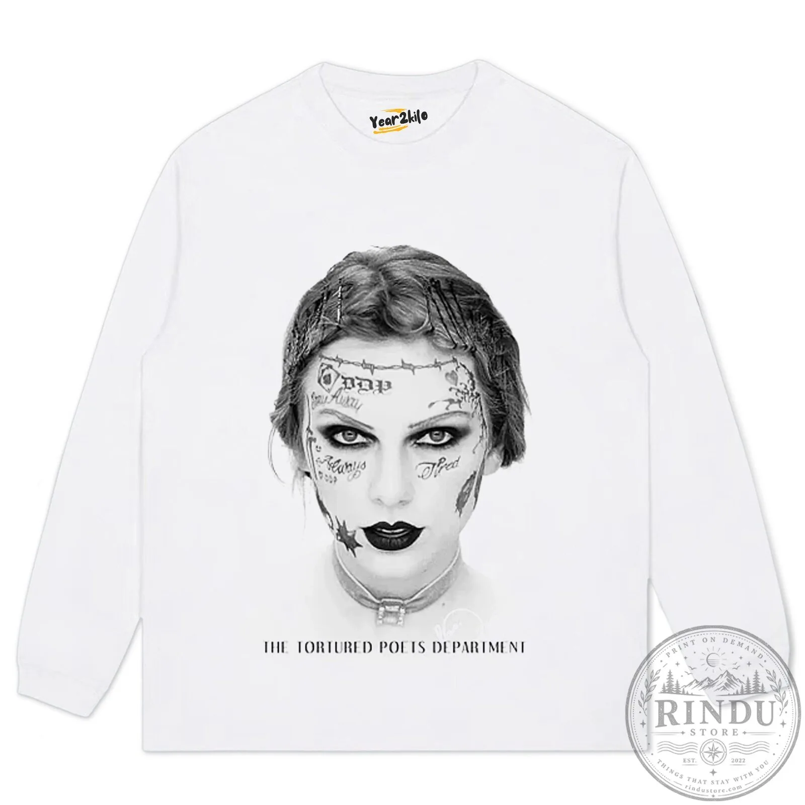 The Tortured Poets Department Album Cover T-Shirt featuring Taylor Swift 22 The Tortured Poets Department Album Cover T-Shirt featuring Taylor Swift