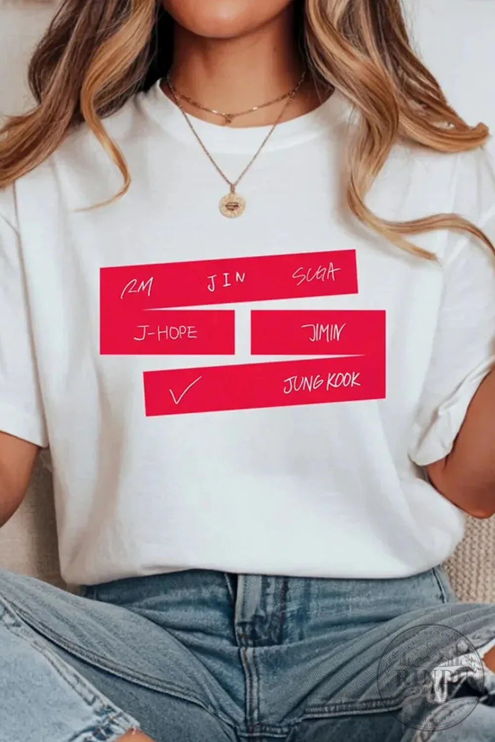 BTS Army T-Shirt with Member Names, K-Pop Fan Apparel
