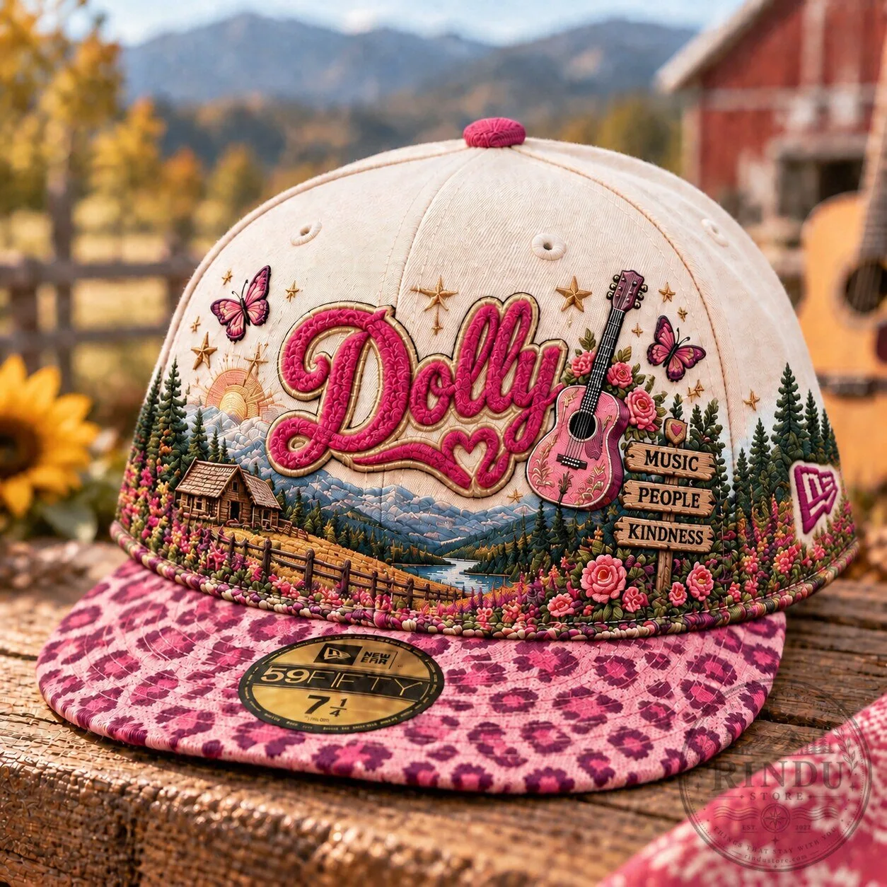 Dolly Parton Country Music Leopard Print Cap Hat