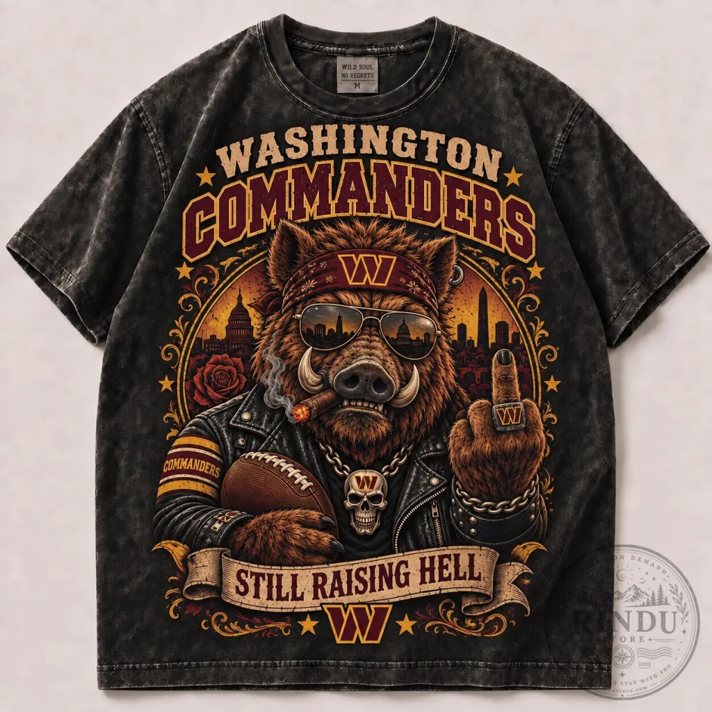 Washington Commanders Football 1D Fan Vintage Washed T-Shirt Washington Commanders Football 1D Fan Vintage Washed T-Shirt