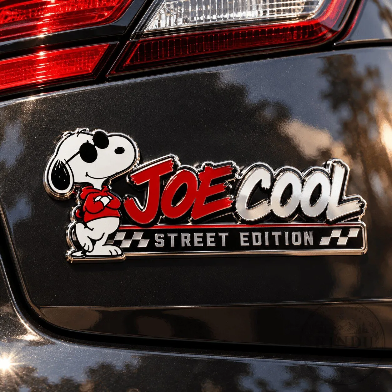 Snoopy Joe Cool Street Edition Car Emblem Badge Sticker Decal