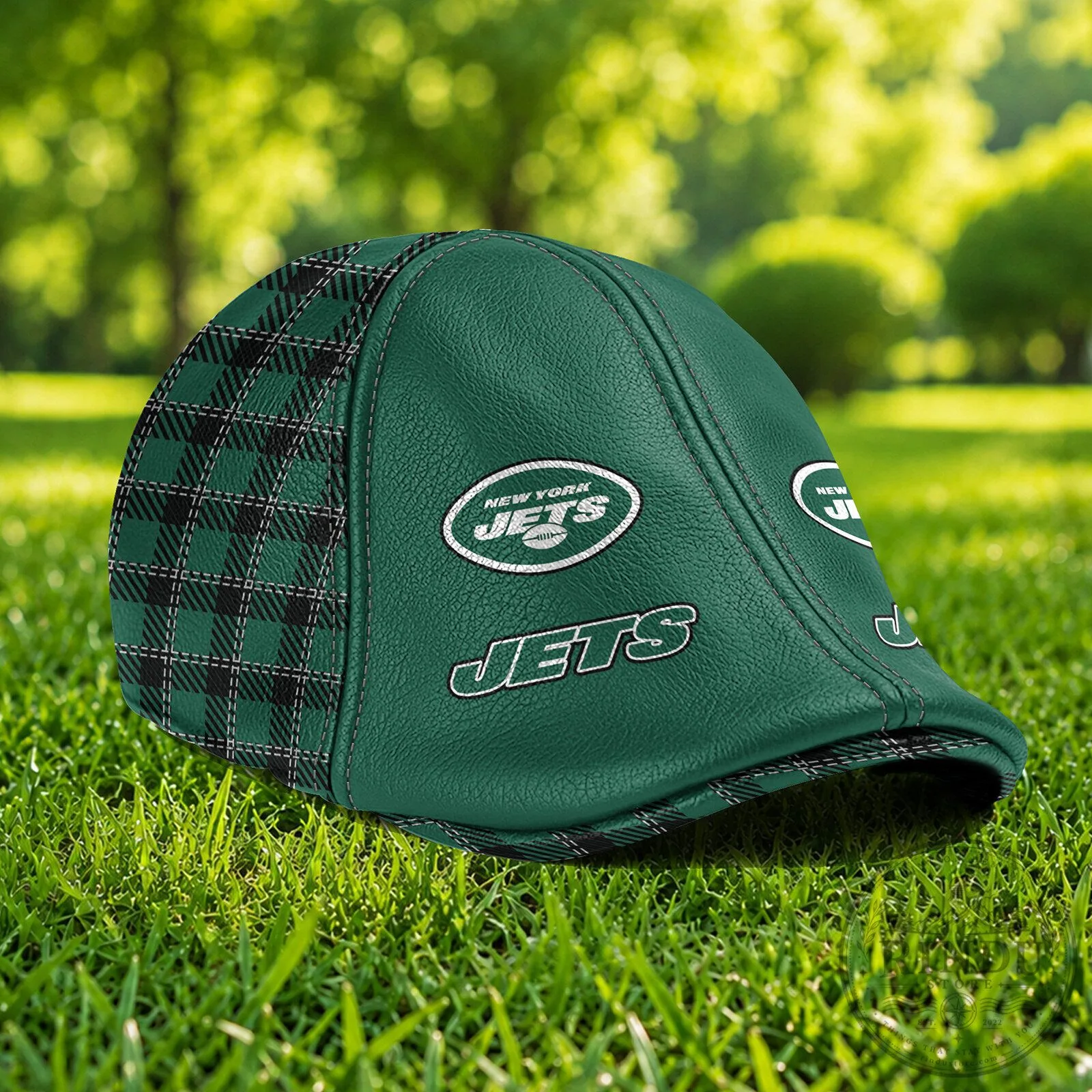 New York Jets NFL Green Plaid Personalized Custom Name Ivy Cap Hat 9 New York Jets NFL Green Plaid Personalized Custom Name Ivy Cap Hat