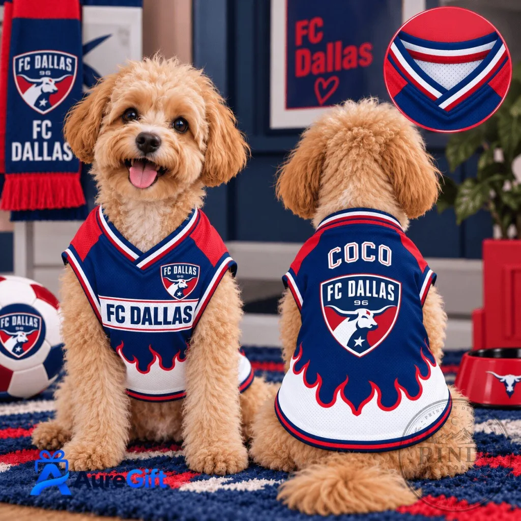 FC Dallas Major League Soccer Personalized Pet Dog Jersey FC Dallas Major League Soccer Personalized Pet Dog Jersey