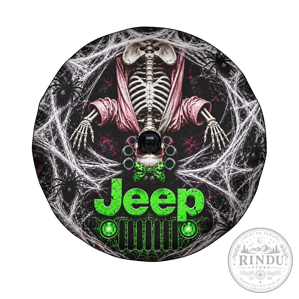 Halloween Jeep Skeleton With Hair Rollers Spare Tire Cover 28 Halloween Jeep Skeleton With Hair Rollers Spare Tire Cover