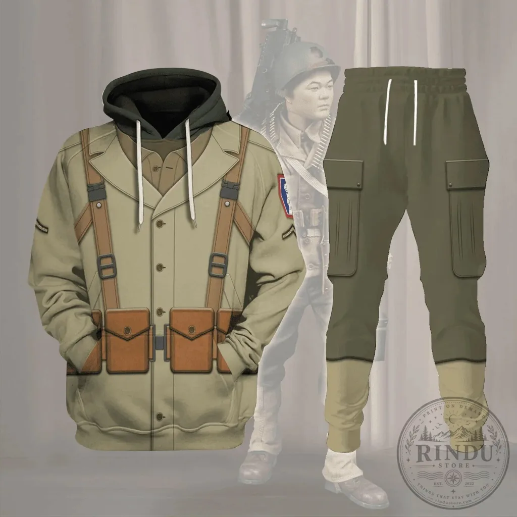 442nd Infantry Regiment Private Costume Hoodie 442nd Infantry Regiment Private Costume Hoodie