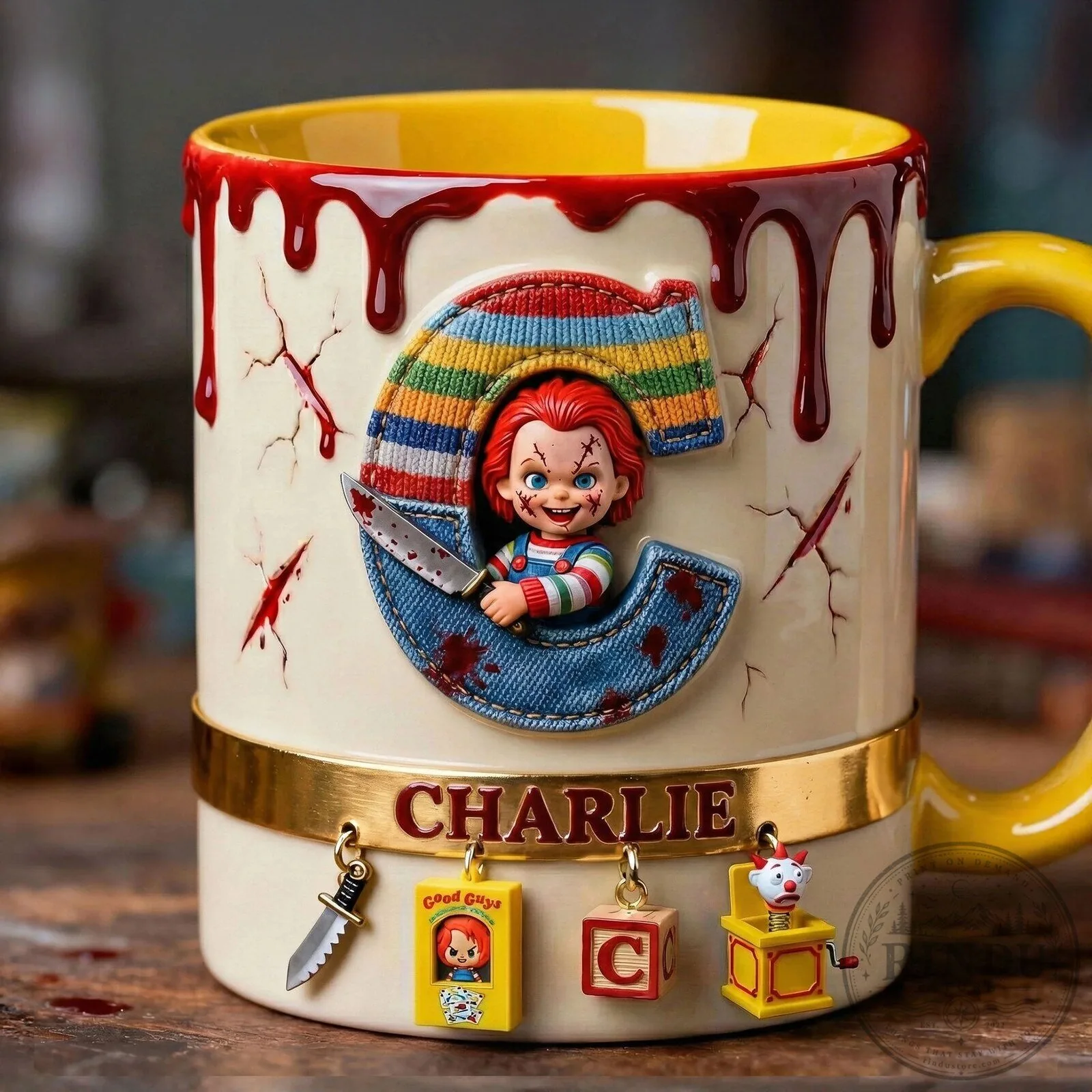 Chucky Horror Movie Alphabet Letter A Personalized Name Accent Mug 9 Chucky Horror Movie Alphabet Letter A Personalized Name Accent Mug