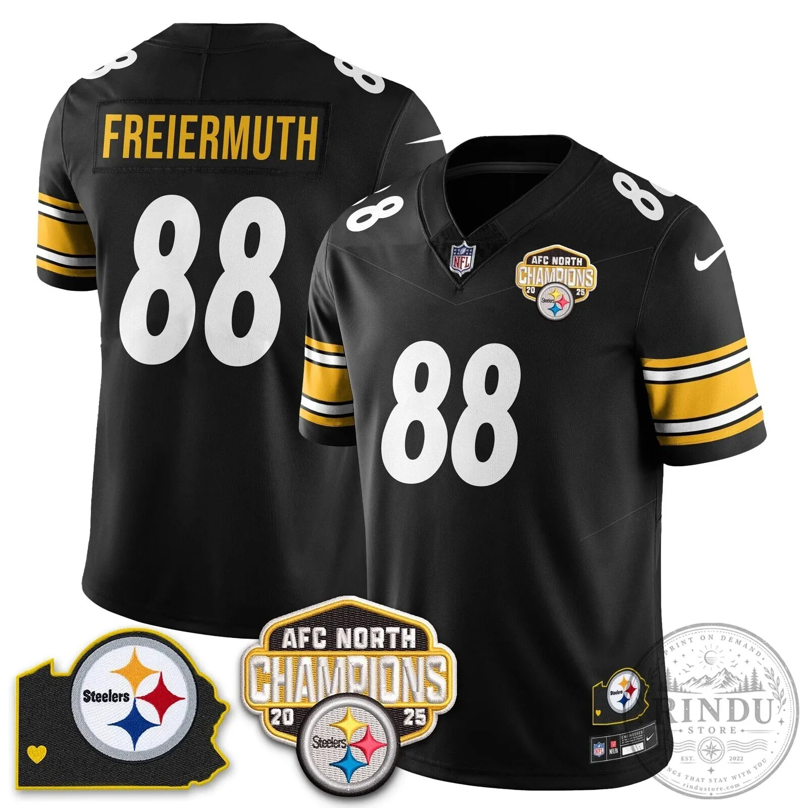 Pittsburgh Steelers Jersey for Pat Freiermuth - AFC North Champions Edition