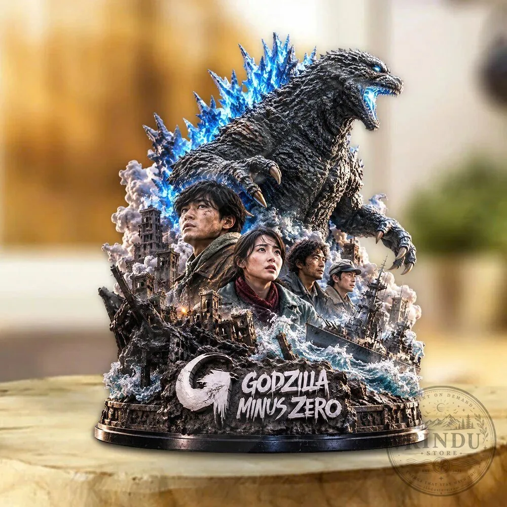 Godzilla Minus One Movie Poster Collectible Figurine Statue