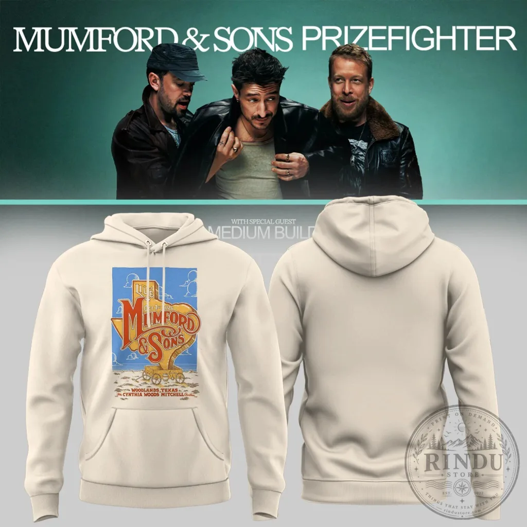 Mumford And Sons Prizefighter Concert Tour The Woodlands Texas Hoodie Mumford And Sons Prizefighter Concert Tour The Woodlands Texas Hoodie