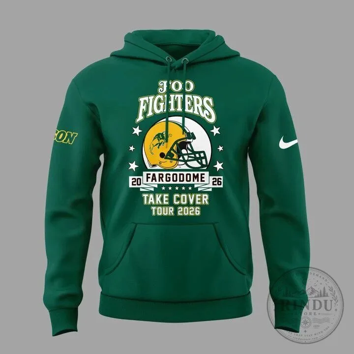 2026 Foo Fighters Take Cover Tour Hoodie for Fargo Fargodome Concert 8 2026 Foo Fighters Take Cover Tour Hoodie for Fargo Fargodome Concert