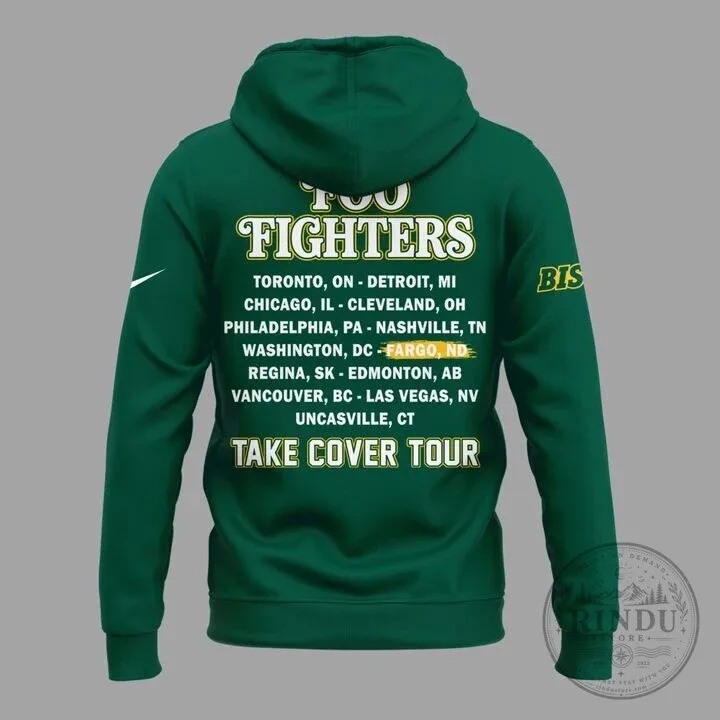 2026 Foo Fighters Take Cover Tour Hoodie for Fargo Fargodome Concert 9 2026 Foo Fighters Take Cover Tour Hoodie for Fargo Fargodome Concert