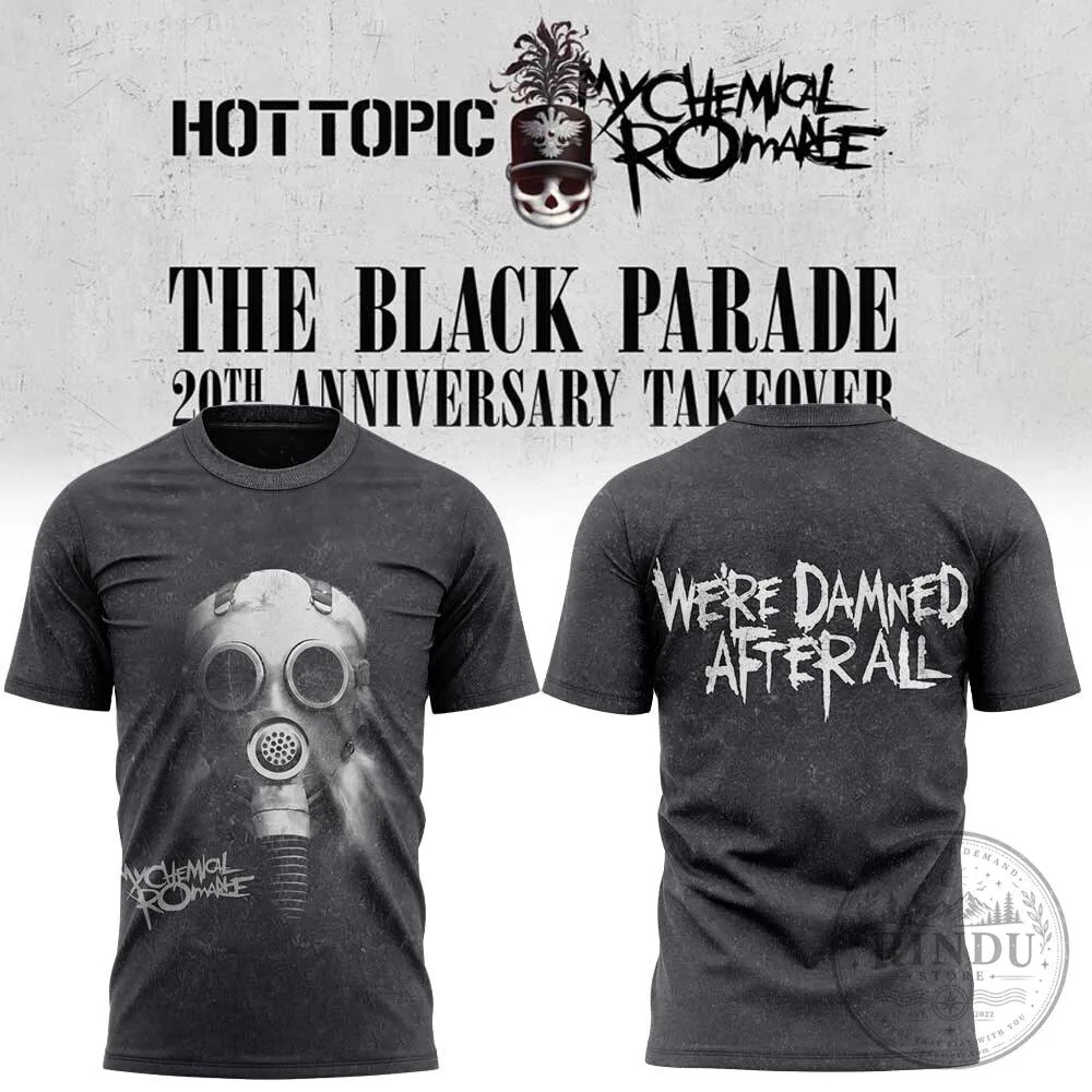 My Chemical Romance The Black Parade Gas Mask Graphic T-Shirt 1 My Chemical Romance The Black Parade Gas Mask Graphic T-Shirt