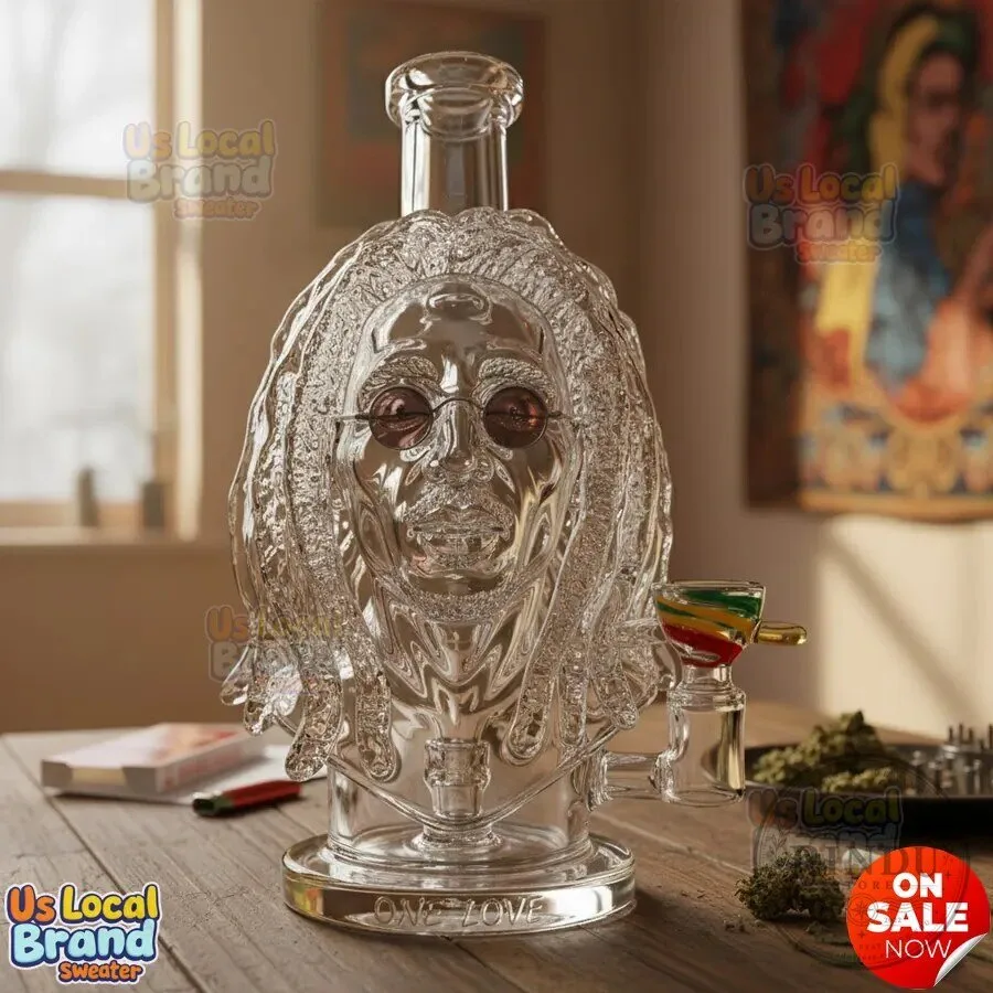 Bob Marley One Love Glass Bong Smoking Water Pipe 8 Bob Marley One Love Glass Bong Smoking Water Pipe