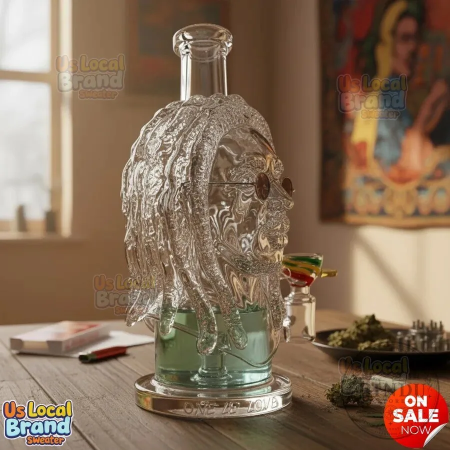 Bob Marley One Love Glass Bong Smoking Water Pipe 9 Bob Marley One Love Glass Bong Smoking Water Pipe