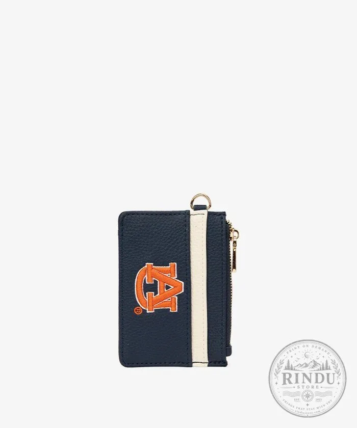 Auburn Tigers Football Team Logo Card Holder Wallet with Charm Keychain 11 Auburn Tigers Football Team Logo Card Holder Wallet with Charm Keychain