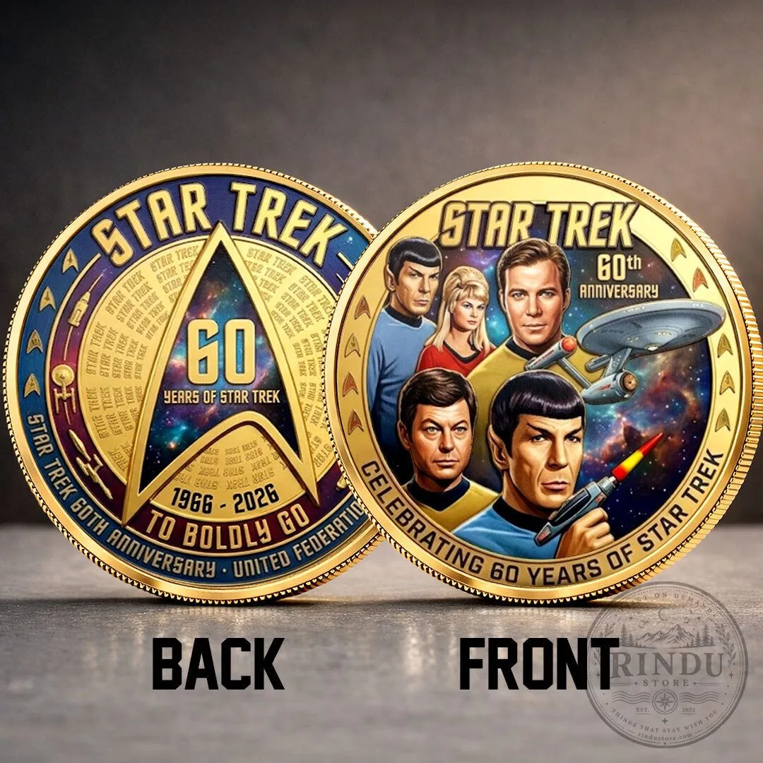 60th Anniversary Challenge Coin for Star Trek Commemoration