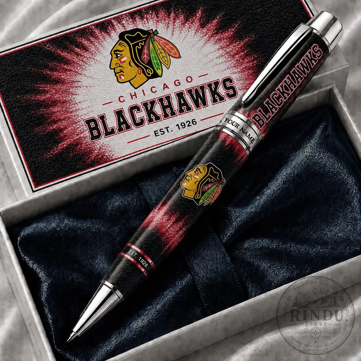 Chicago Blackhawks National Hockey League Ballpoint Pen Personalized Gift