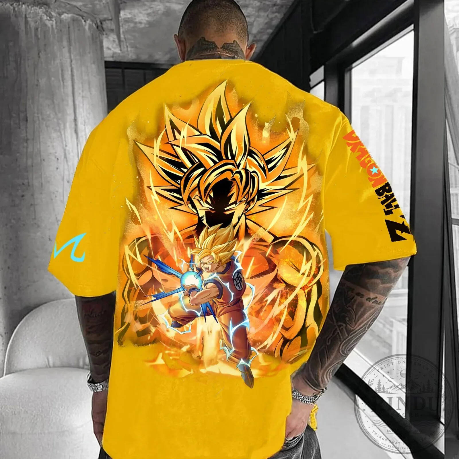 Dragon Ball Z Super Saiyan Goku Anime Inspired Graphic T-Shirt