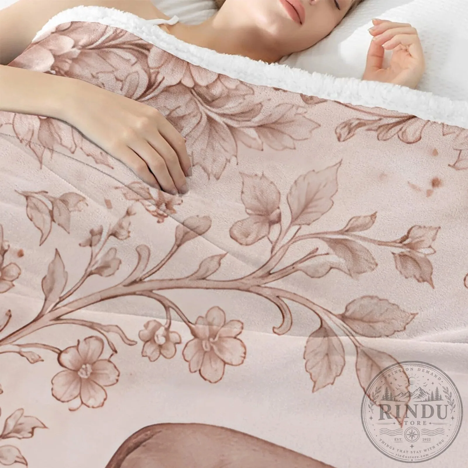 Dachshund Toile Pattern Floral Dog Throw Blanket 28 Dachshund Toile Pattern Floral Dog Throw Blanket