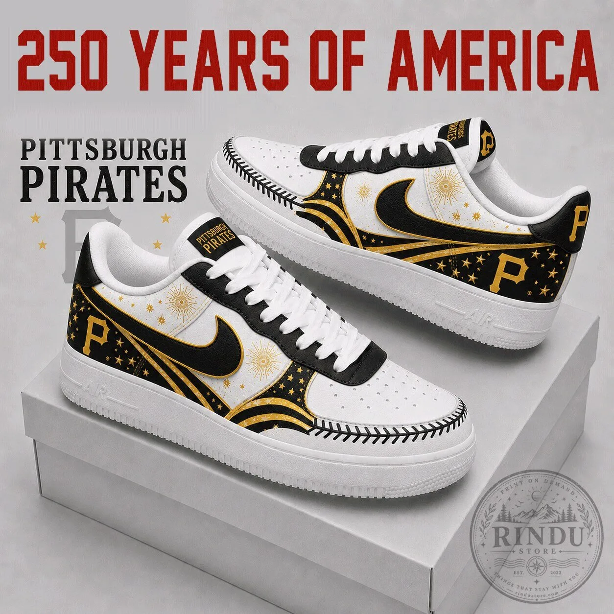 Pittsburgh Pirates Baseball Team Fan Shoes