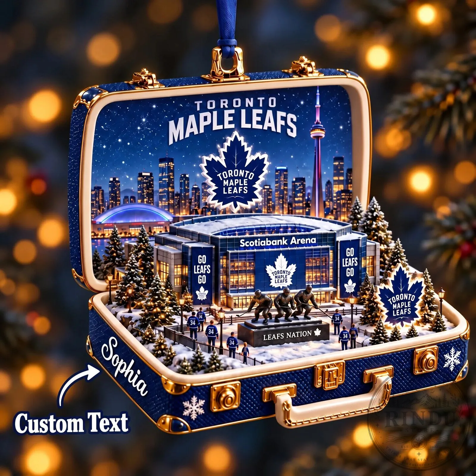 Toronto Maple Leafs Scotiabank Arena Christmas Ornament