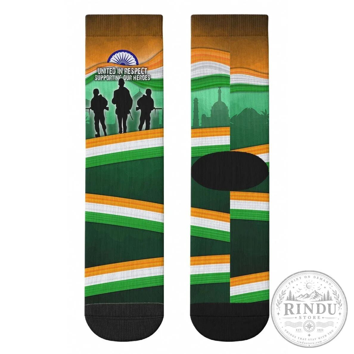 Indian Armed Forces Flag Day Patriotic Military Crew Socks 13 Indian Armed Forces Flag Day Patriotic Military Crew Socks