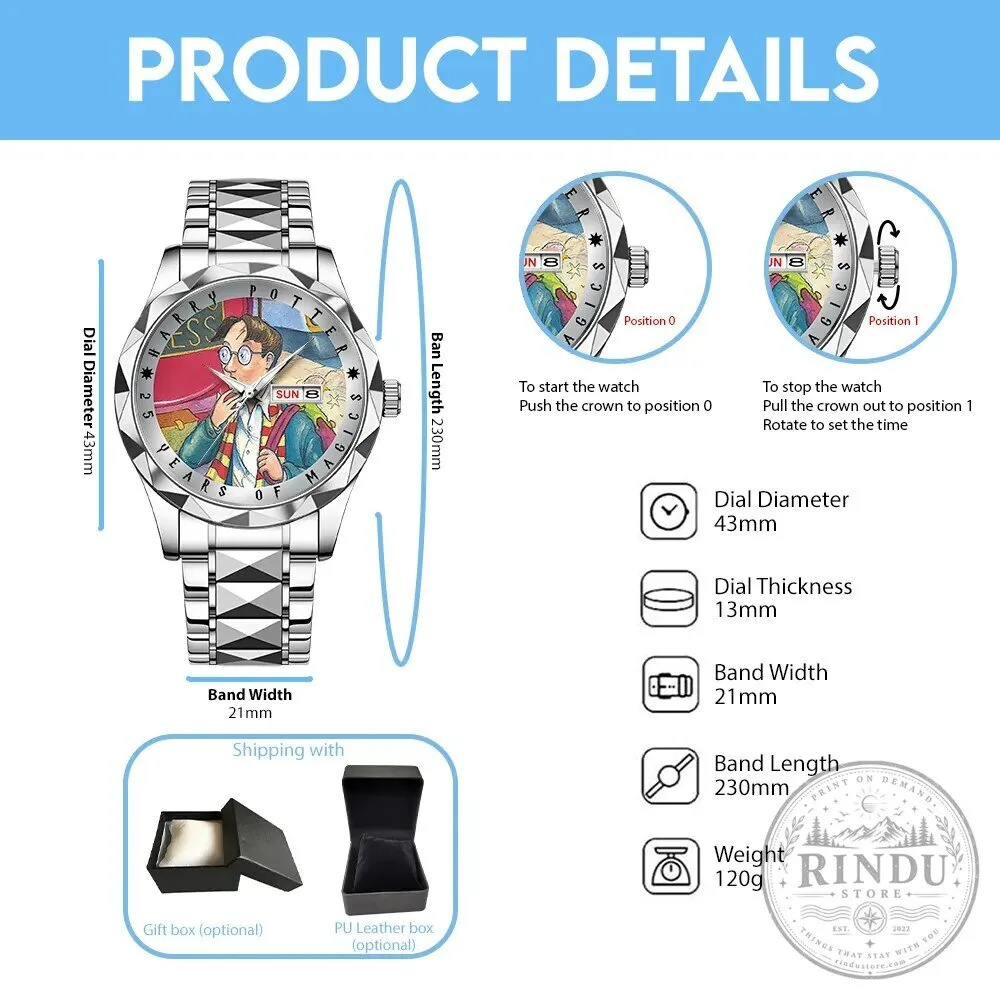 Harry Potter 25 Years of Magic Stainless Steel Quartz Watch 11 Harry Potter 25 Years of Magic Stainless Steel Quartz Watch
