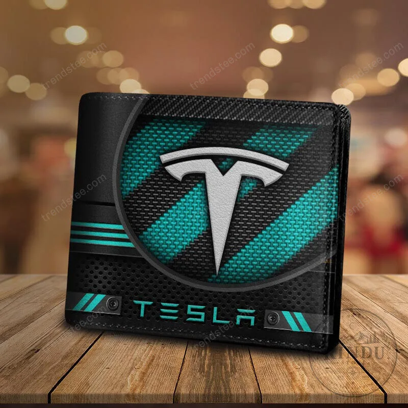 Tesla Motors Carbon Fiber Style Bi-Fold Wallet 16 Tesla Motors Carbon Fiber Style Bi-Fold Wallet