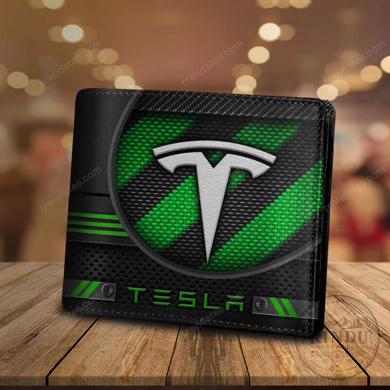Tesla Motors Carbon Fiber Style Bi-Fold Wallet 17 Tesla Motors Carbon Fiber Style Bi-Fold Wallet