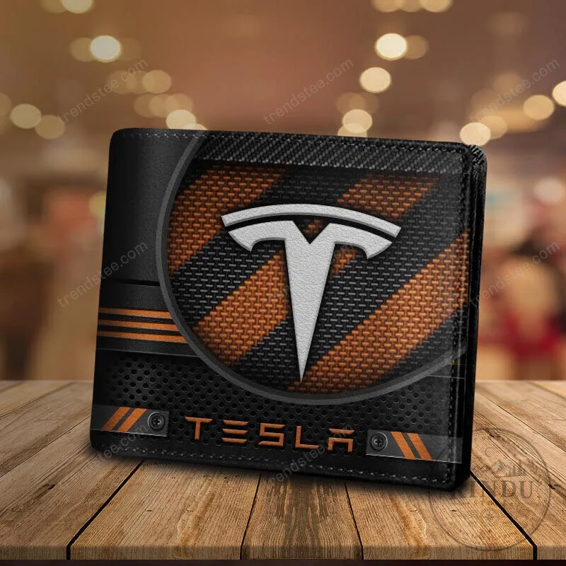 Tesla Motors Carbon Fiber Style Bi-Fold Wallet 18 Tesla Motors Carbon Fiber Style Bi-Fold Wallet