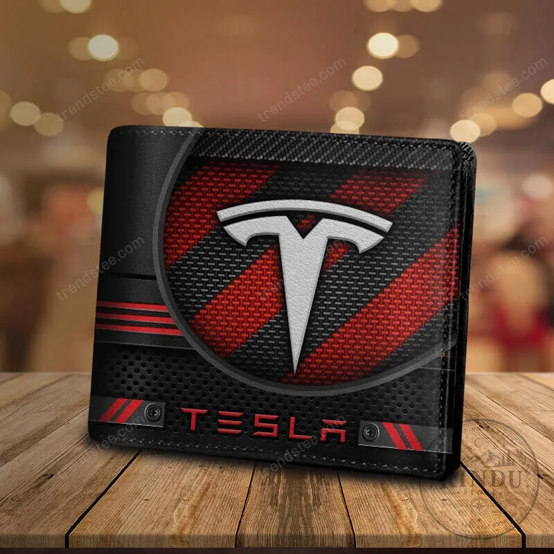 Tesla Motors Carbon Fiber Style Bi-Fold Wallet 19 Tesla Motors Carbon Fiber Style Bi-Fold Wallet