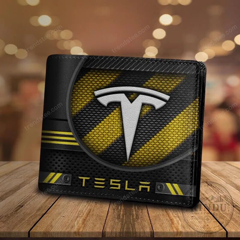 Tesla Motors Carbon Fiber Style Bi-Fold Wallet 20 Tesla Motors Carbon Fiber Style Bi-Fold Wallet