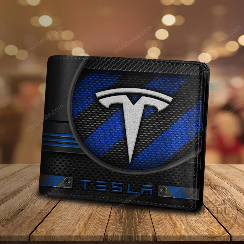 Tesla Motors Carbon Fiber Style Bi-Fold Wallet 21 Tesla Motors Carbon Fiber Style Bi-Fold Wallet