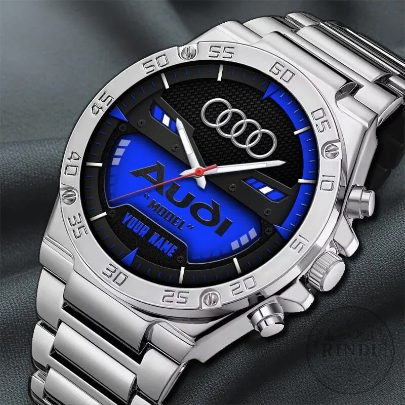 Audi Custom Name Elegant Fashion Design Stainless Steel Watch 22 Audi Custom Name Elegant Fashion Design Stainless Steel Watch