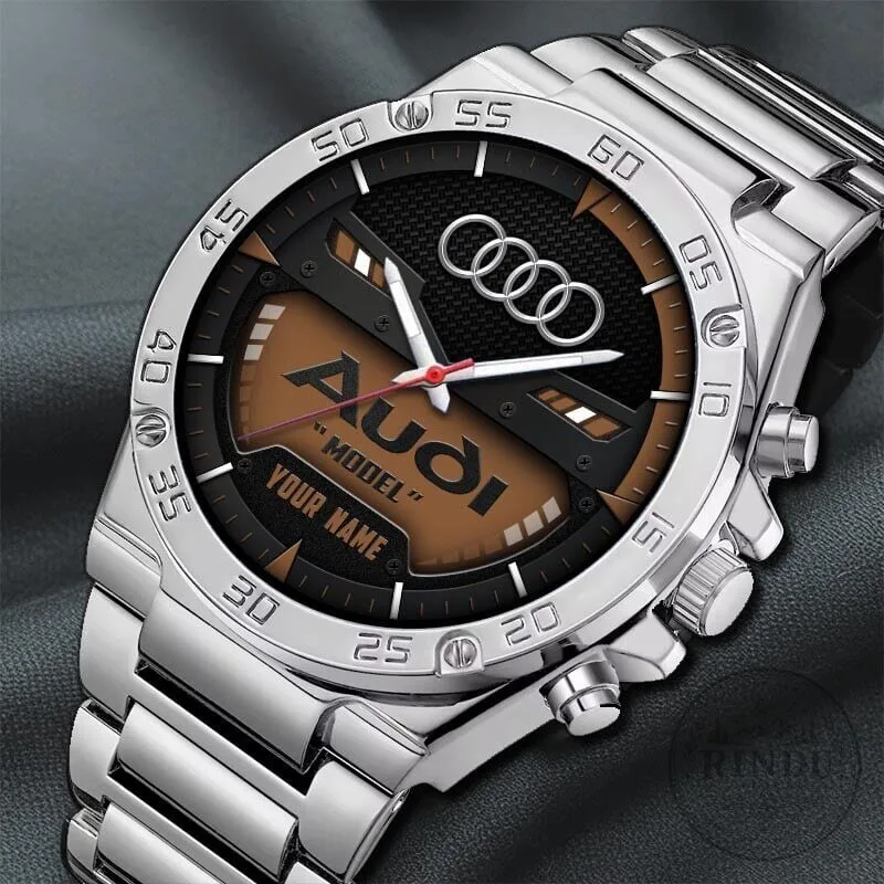 Audi Custom Name Elegant Fashion Design Stainless Steel Watch 24 Audi Custom Name Elegant Fashion Design Stainless Steel Watch
