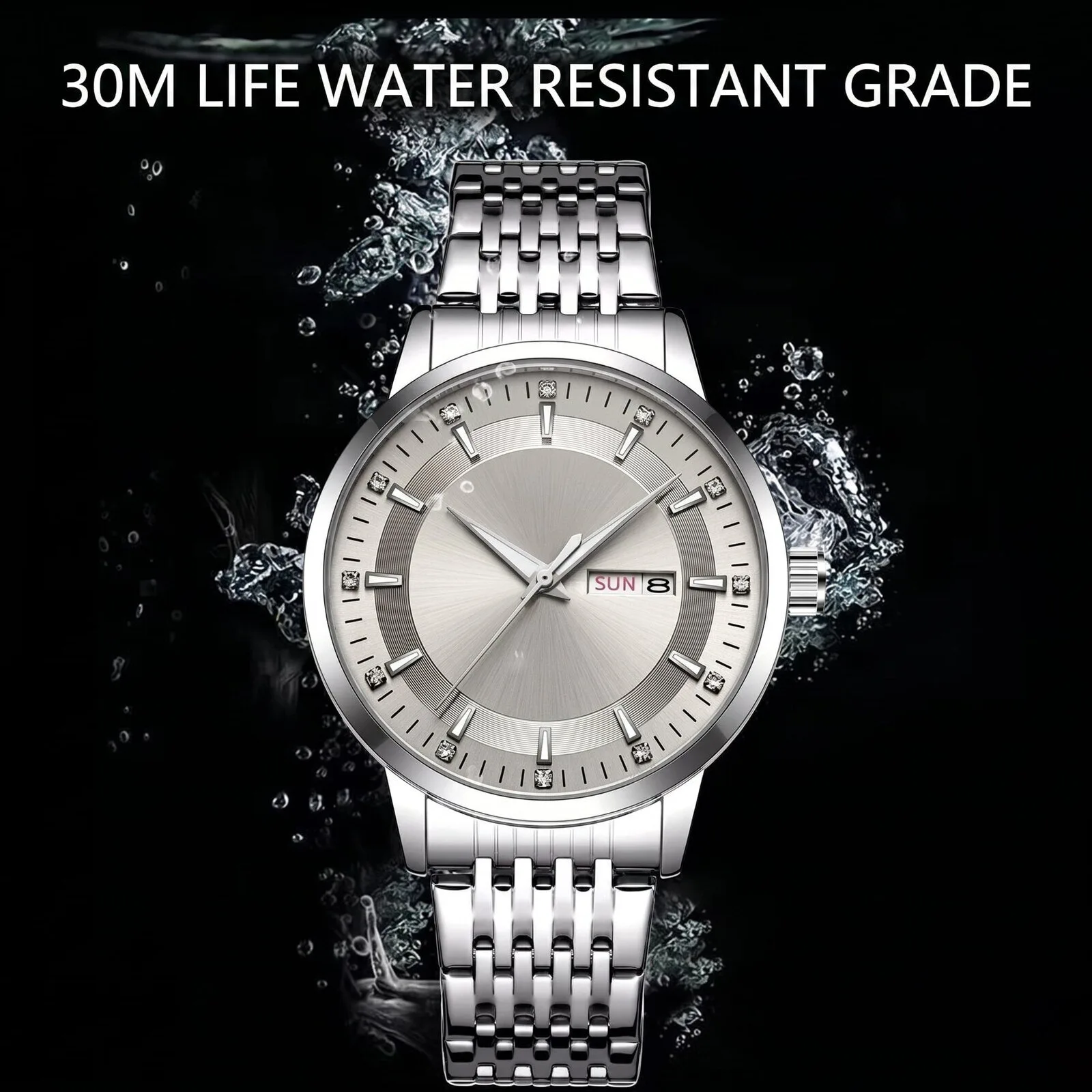 Audi Custom Name Elegant Fashion Design Silver Stainless Steel Watch 17 Audi Custom Name Elegant Fashion Design Silver Stainless Steel Watch