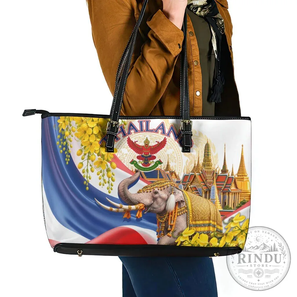 Thailand Golden Elephant Grand Palace Temple Thai Culture Heritage Tote Bag 11 Thailand Golden Elephant Grand Palace Temple Thai Culture Heritage Tote Bag